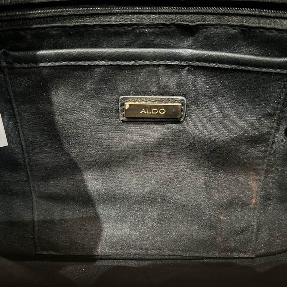 Aldo Black and Tan Geometric Clutch - Picture 3 of 6